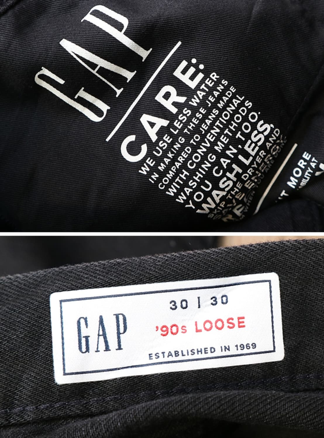 GAP 갭 90SS 루즈핏 흑청데님 굿 컨디션 30사이즈 상품이미지6