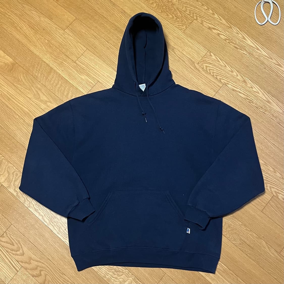 [L] 00s 빈티지 러셀 후드 네이비 상품이미지2