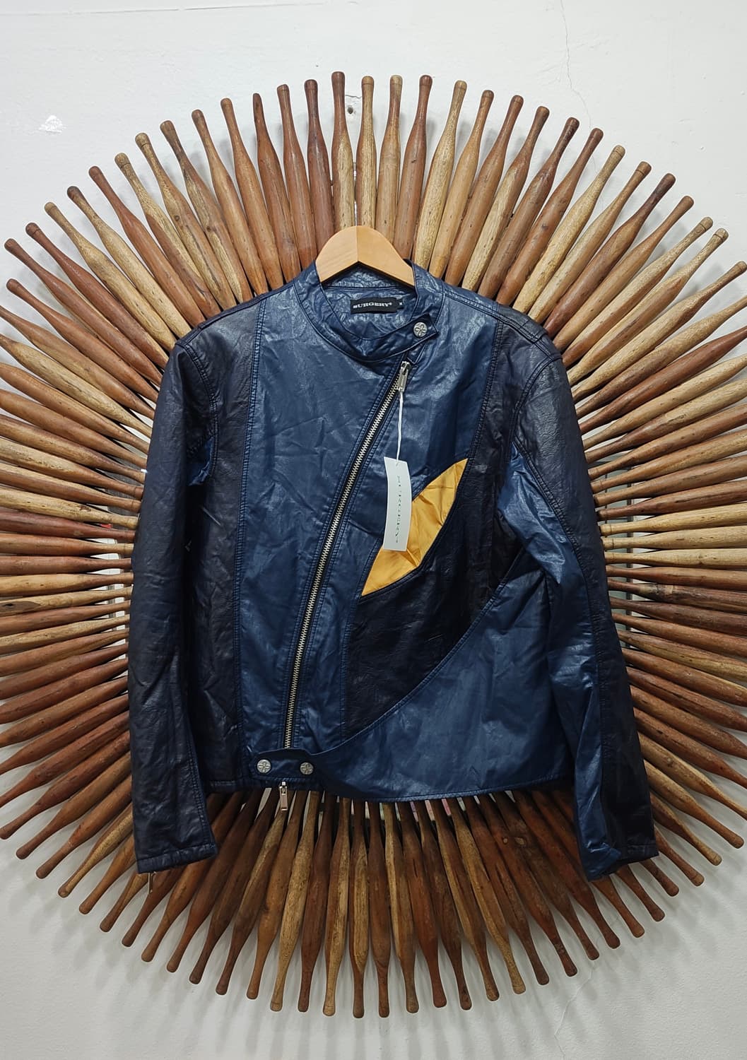 써저리 커브드 레더 자켓 - M 사이즈 상품이미지6