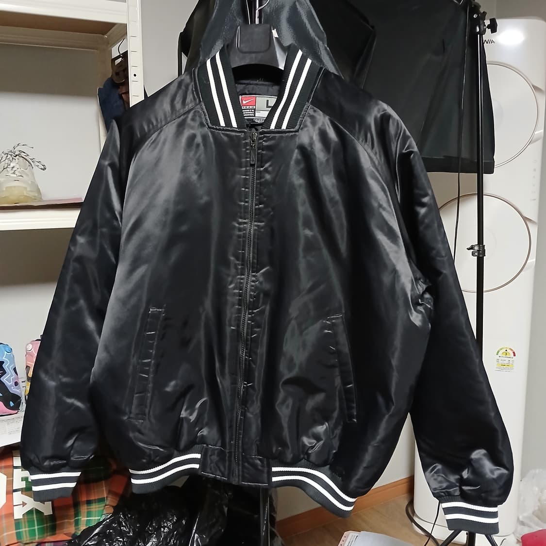 nike 나이키 올드스쿨 새틴 바시티 오버핏 야구점퍼 자켓 상품이미지10