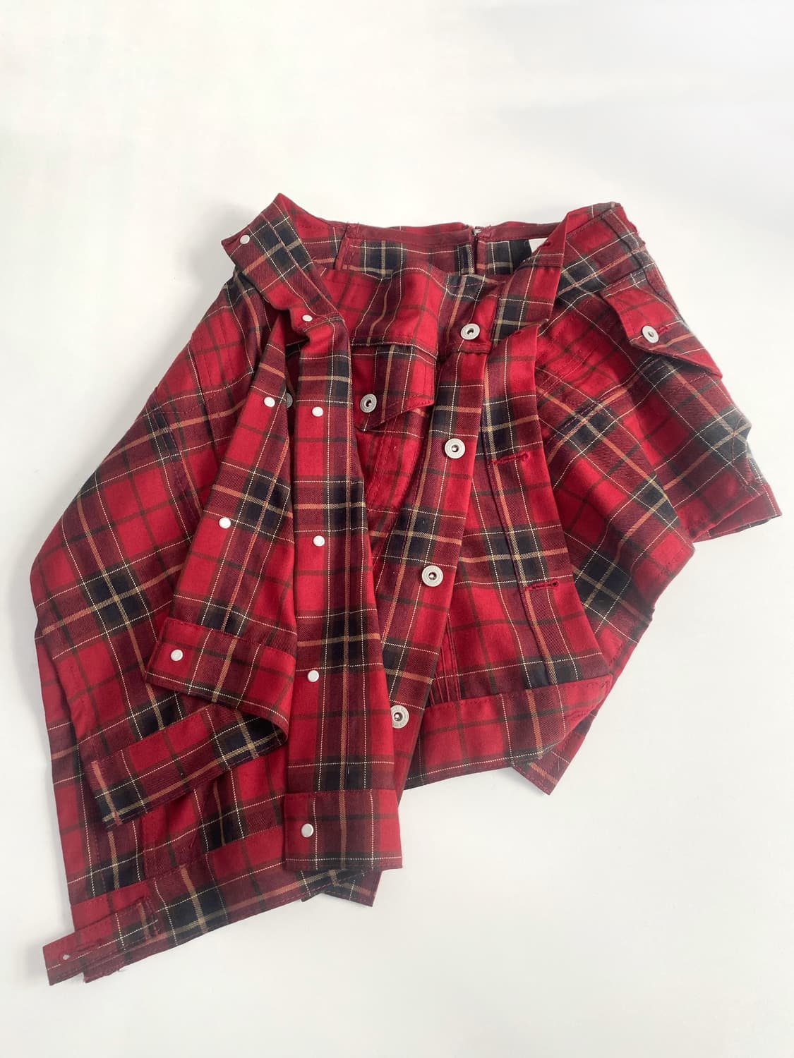 준야와타나베 리빌딩 트러커 자켓 레이어드 스커트 상품이미지5