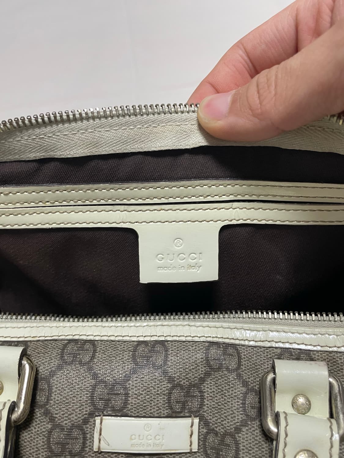 구찌 수프림 GG로고 캔버스 보스턴 백 [os] 상품이미지8