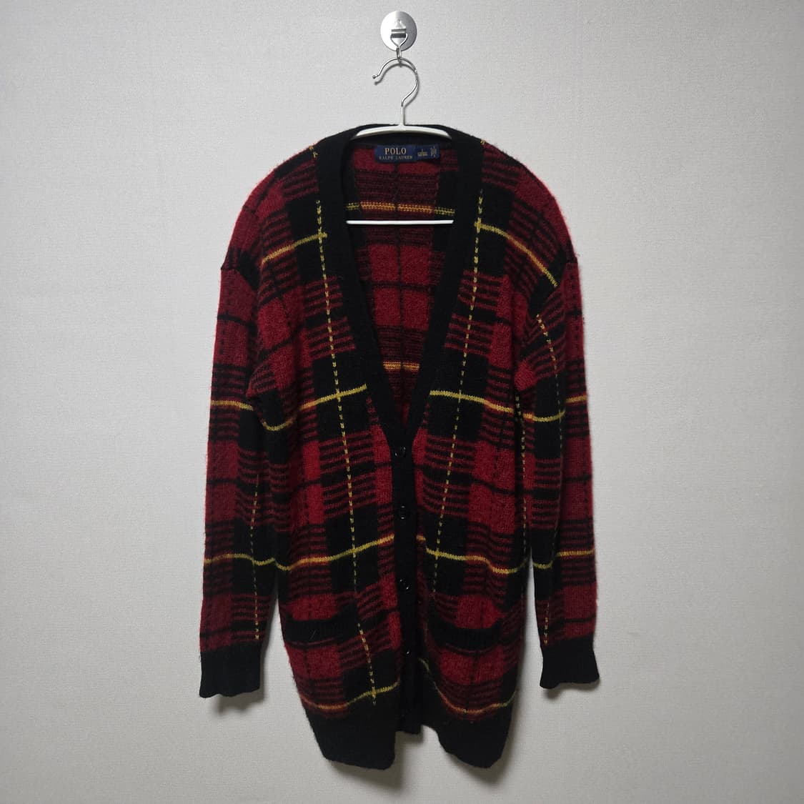 폴로랄프로렌 타탄체크 알파카 가디건/ 남성 가디건/ 여성 가디건  상품이미지1
