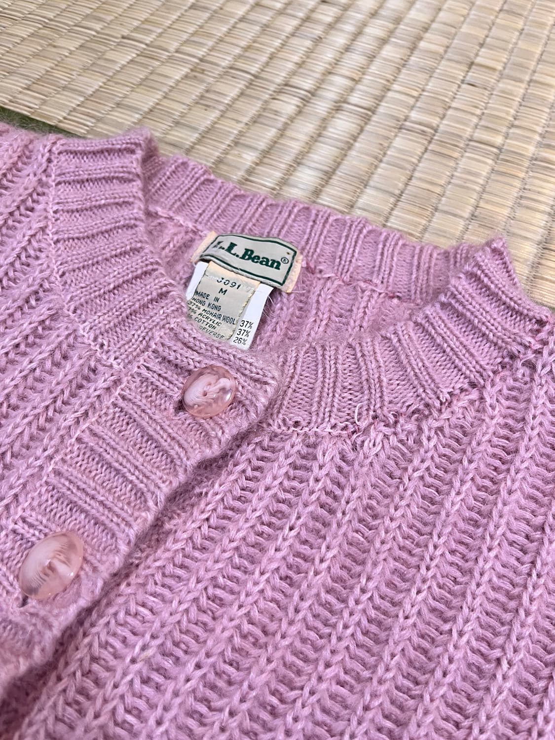 90s vintage L.L.Bean 모헤어 울 가디건 상품이미지2