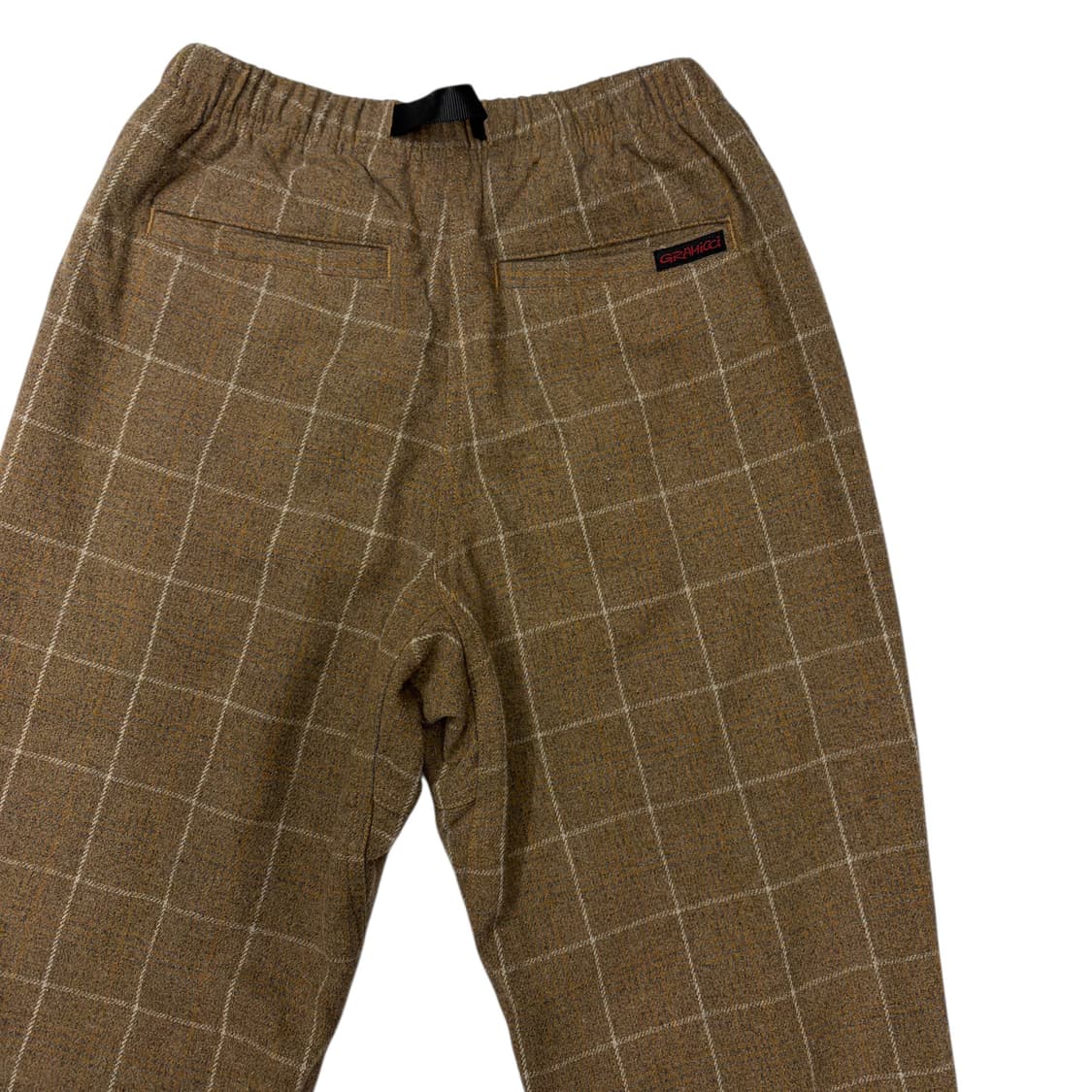 그라미치 울 블렌드 테이퍼드 체크 팬츠 S 상품이미지5