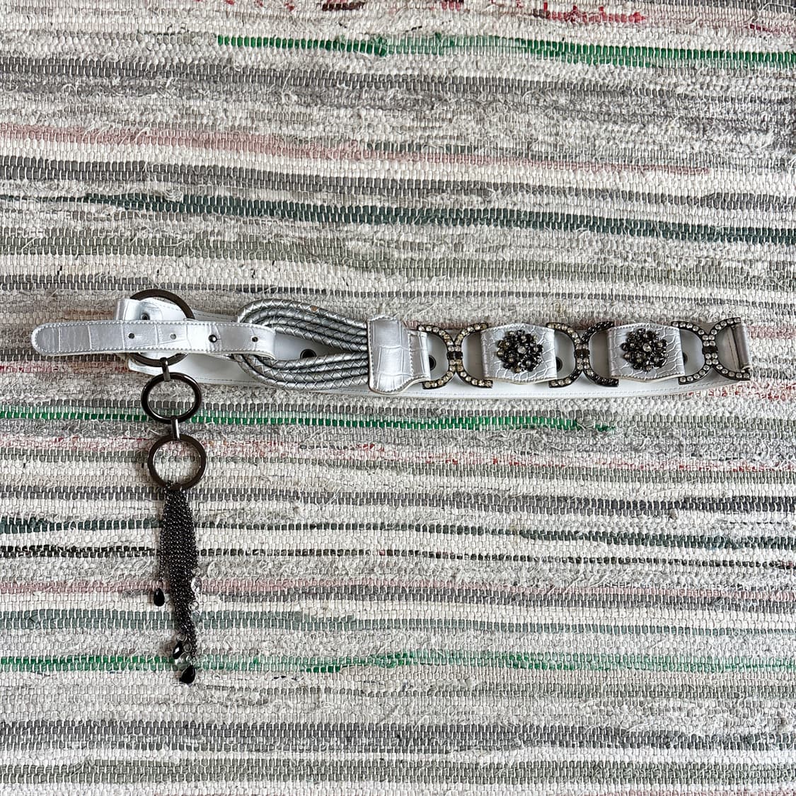 Metal Silver Belt 상품이미지1