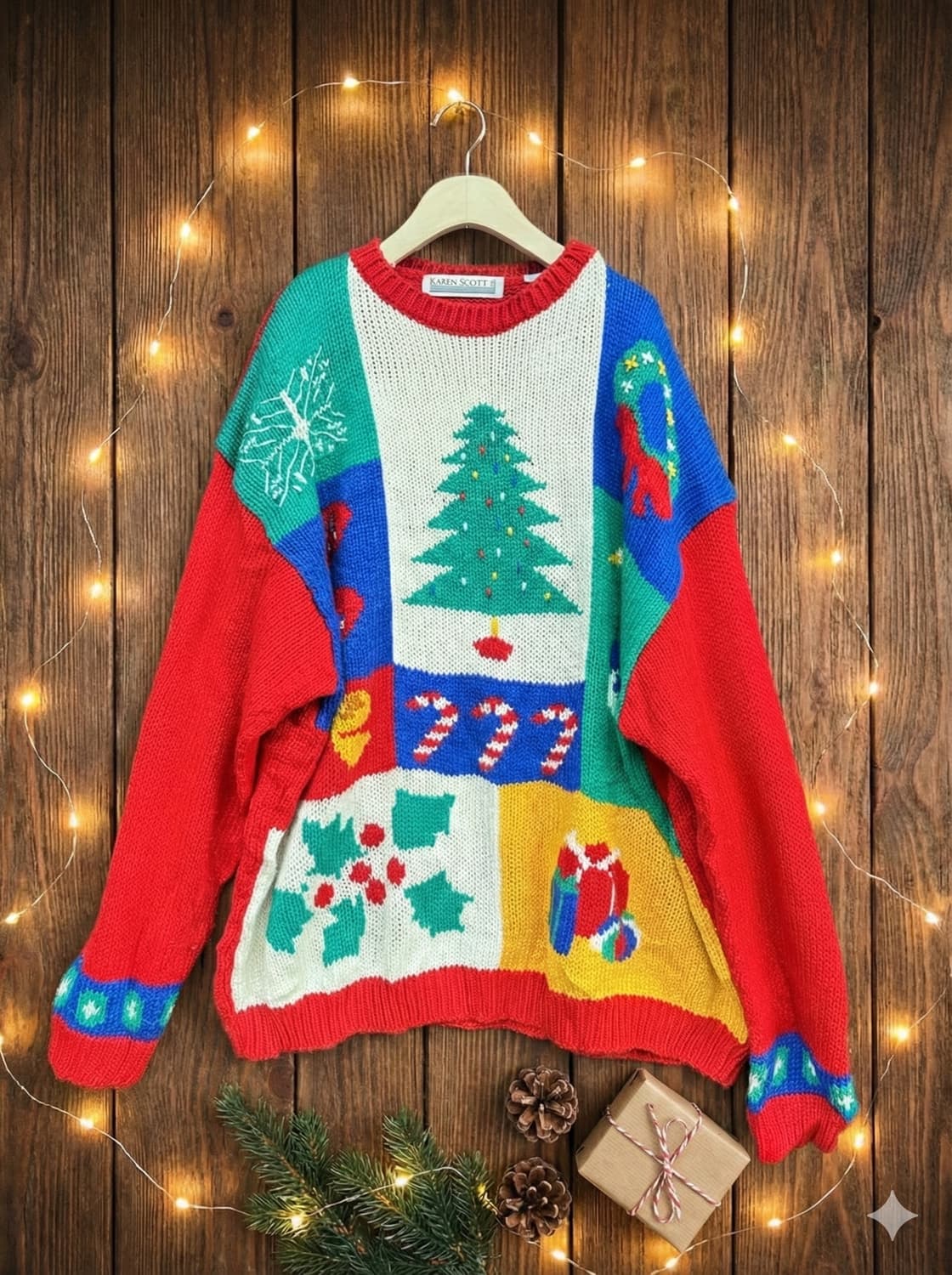  Karen Scott의 빈티지 크리스마스 니트 상품이미지1