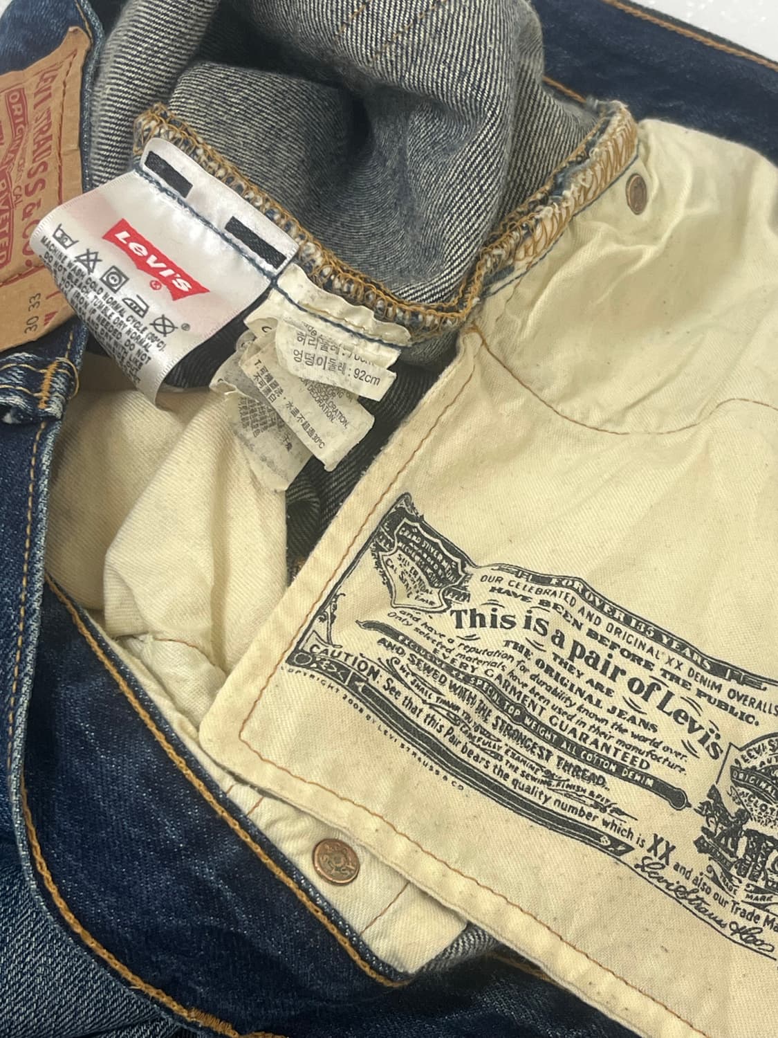 리바이스 501 청바지 30호리 상품이미지3