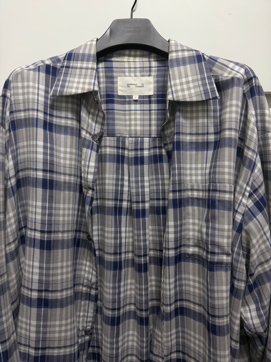 [2] rbu 오버사이즈 체크 셔츠 상품이미지2