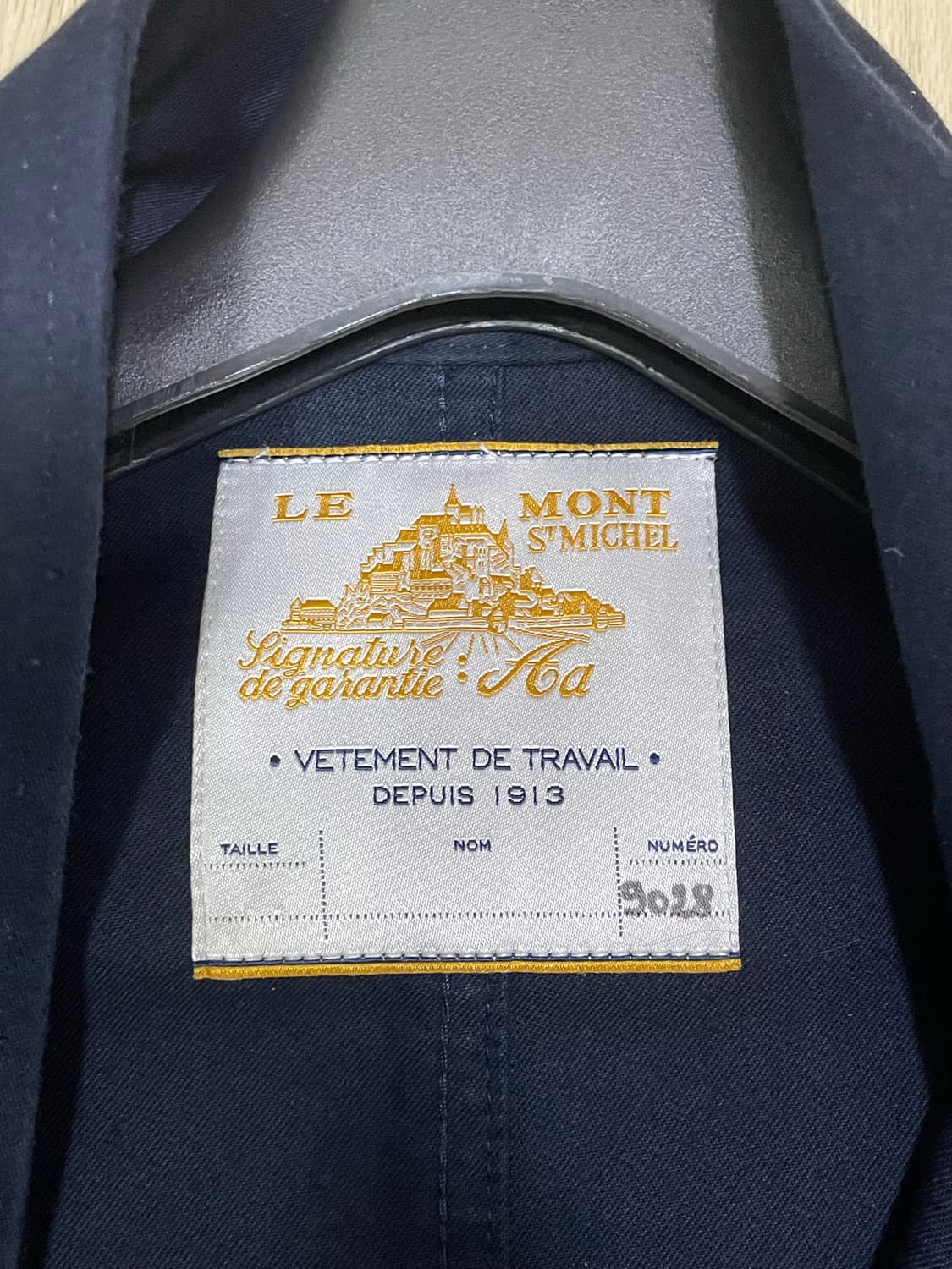 르몽생미셸 몰스킨 워크자켓 네이비 48 상품이미지2