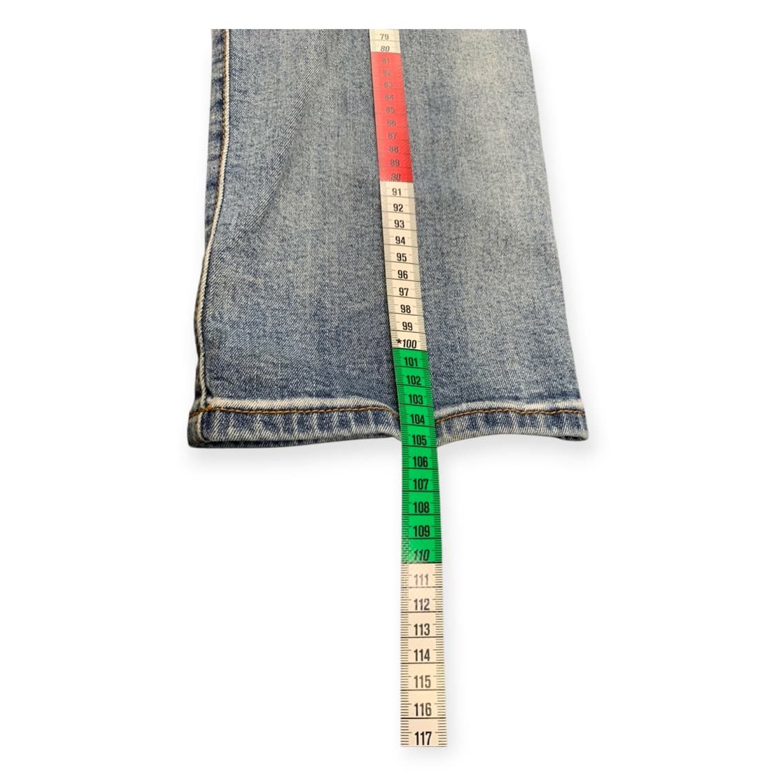 36)발망 워싱 데님 청바지 라이트블루 아이스진 데님팬츠 상품이미지8