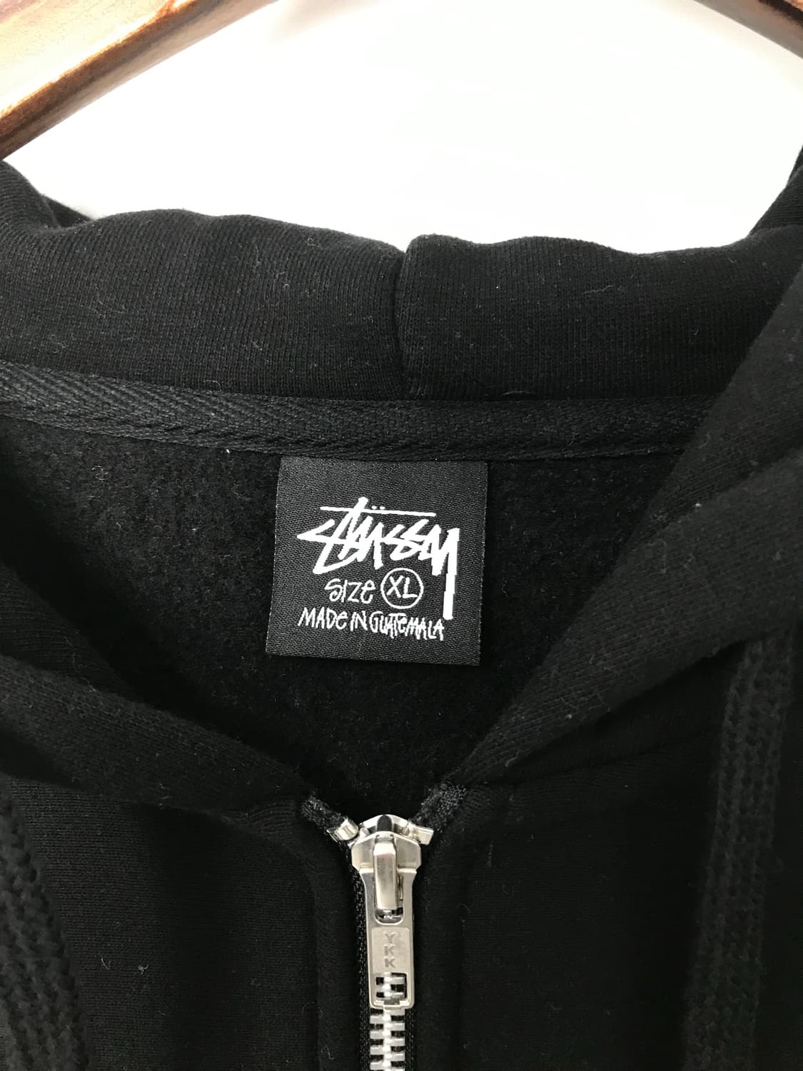 스투시 베이직 블랙 후드집업 상품이미지9