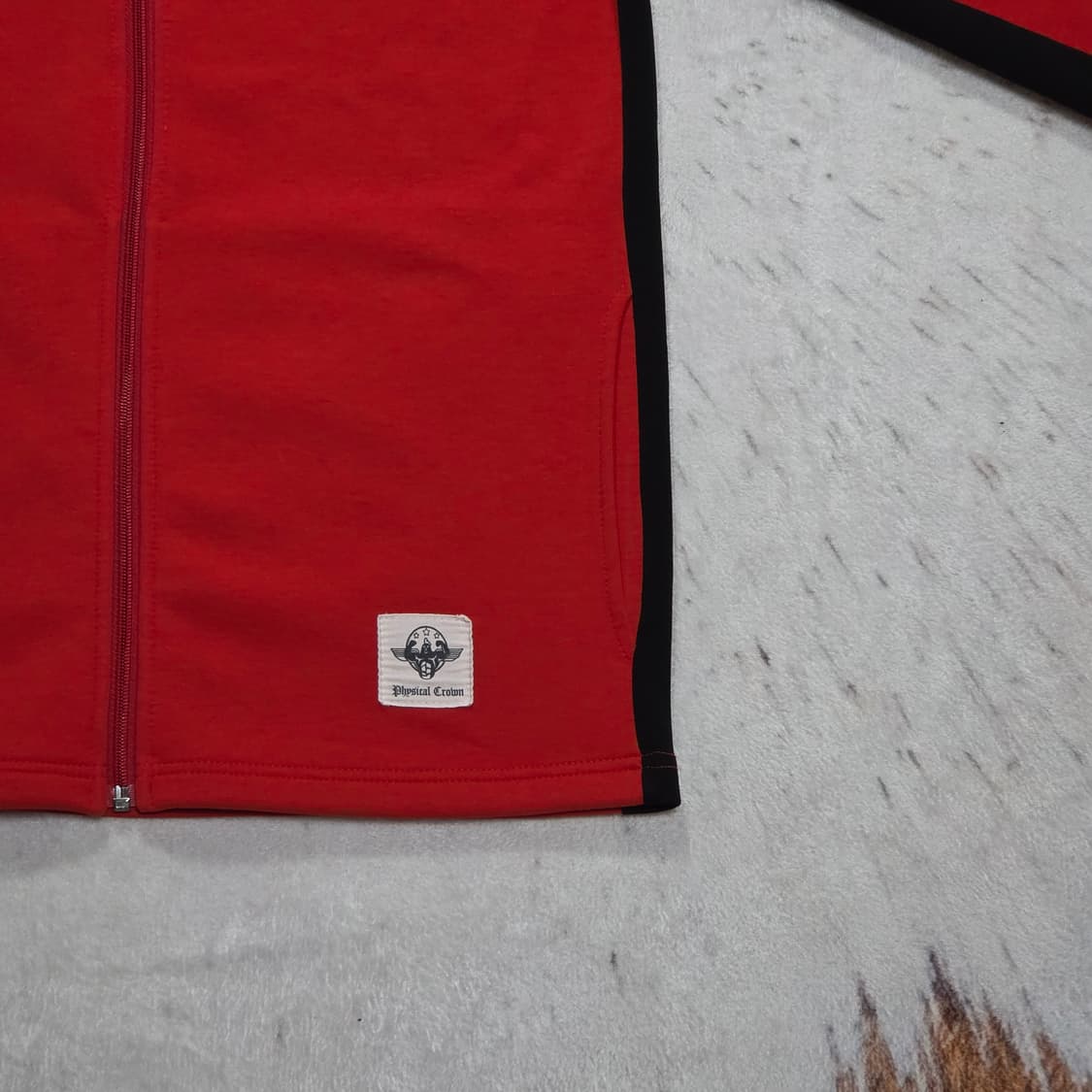 빈티지 레드 블랙 Y2K 펑크 져지 상품이미지4