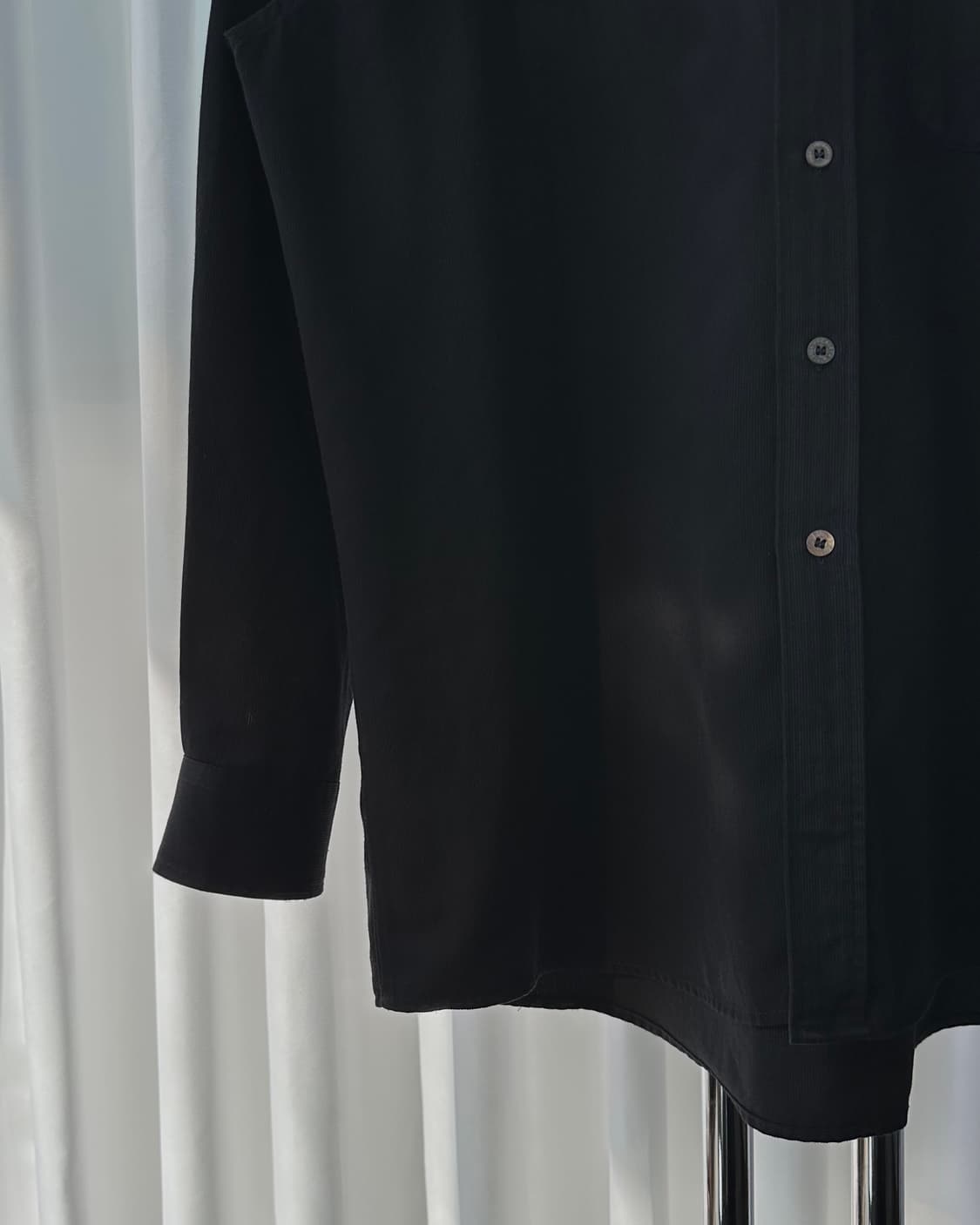 [XL]입생로랑 YSL 90s 블랙 드레스 셔츠 상품이미지5