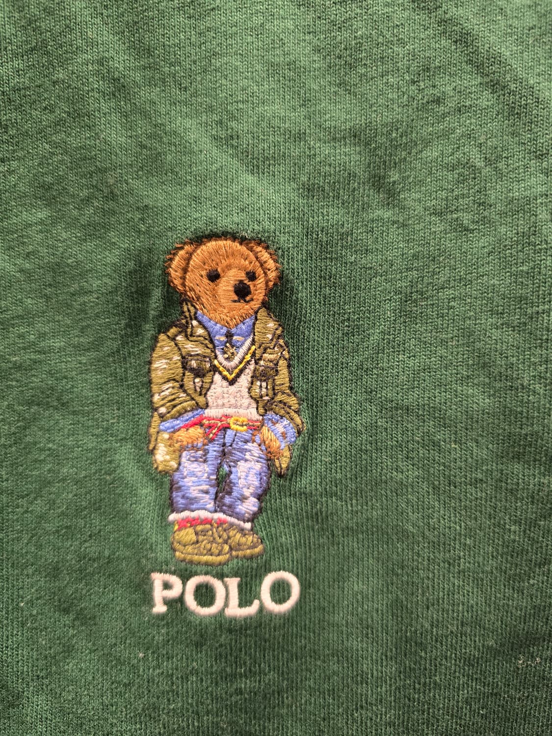폴로 랄프로렌 클래식핏 베어 자수 럭비 티셔츠 L(100) 상품이미지4