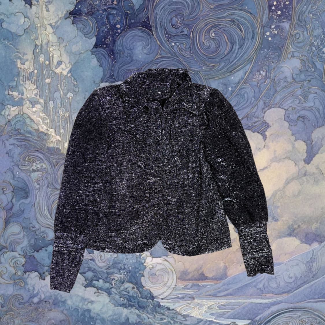 빈티지 글리터 블라우스 상품이미지1