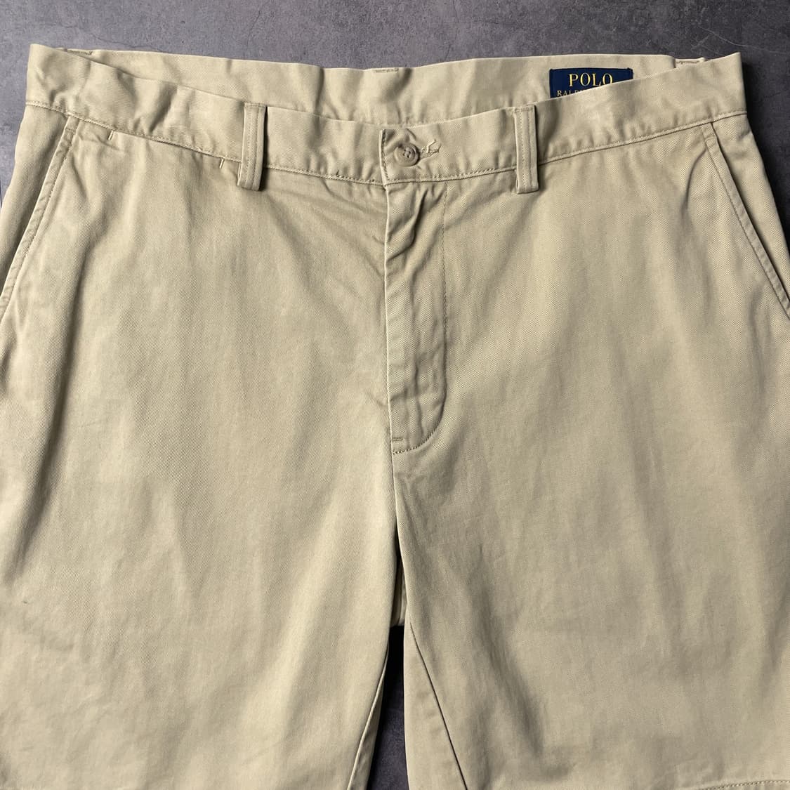 RALPH LAUREN 랄프로렌 빈티지 베이지 코튼 하프팬츠 A01045 상품이미지2