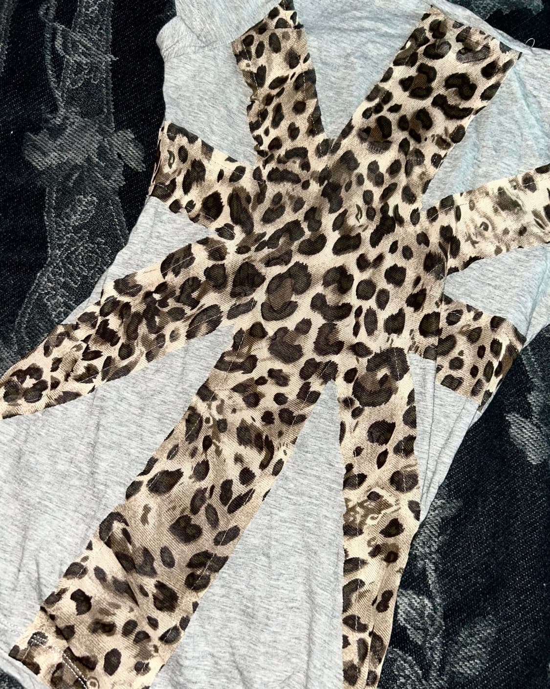 punk y2k leopard skull top 상품이미지7