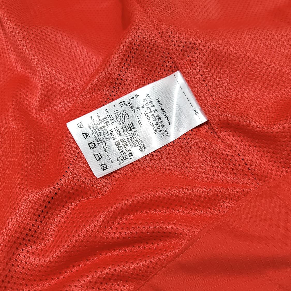 [L] 아디다스 레드 오리지널 락업 우븐 바람막이 상품이미지10