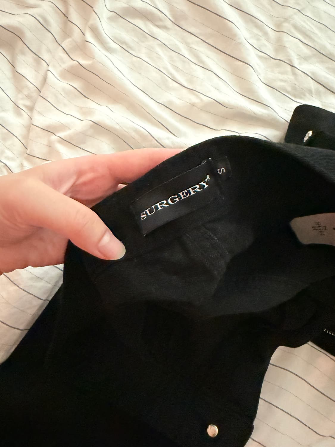 [S] 써저리 백 집 부츠컷 팬츠 BLACK 상품이미지8