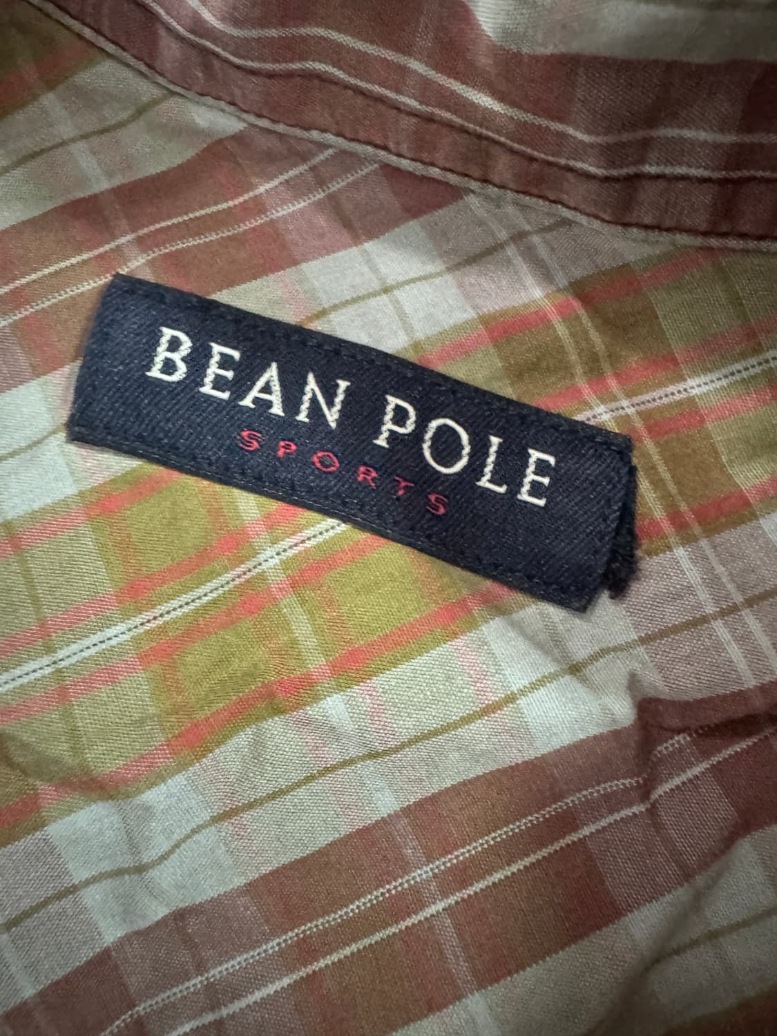 빈폴 Beanpole 빈티지 브라운 체크 셔츠 XL 상품이미지3
