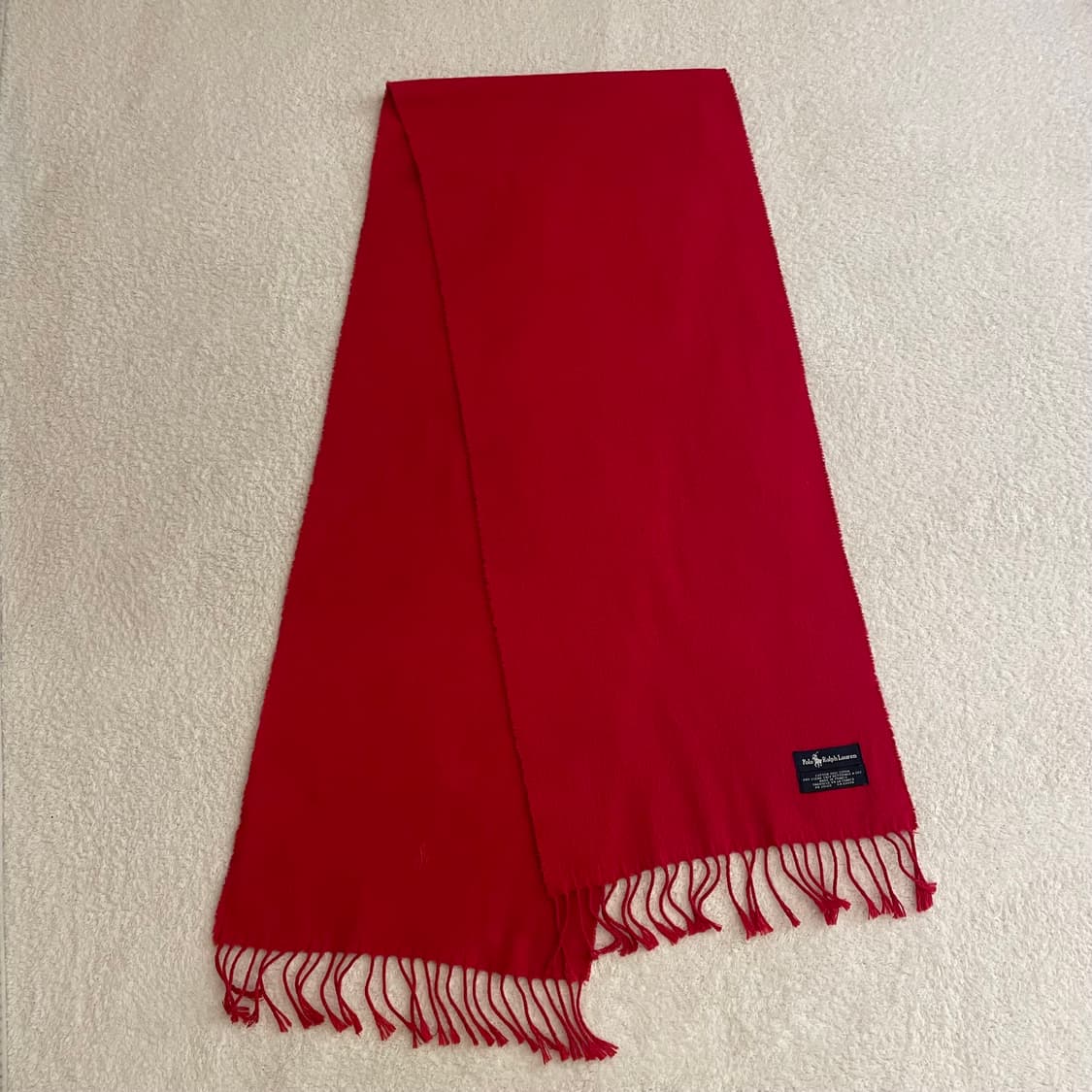 폴로 레드 머플러 상품이미지2