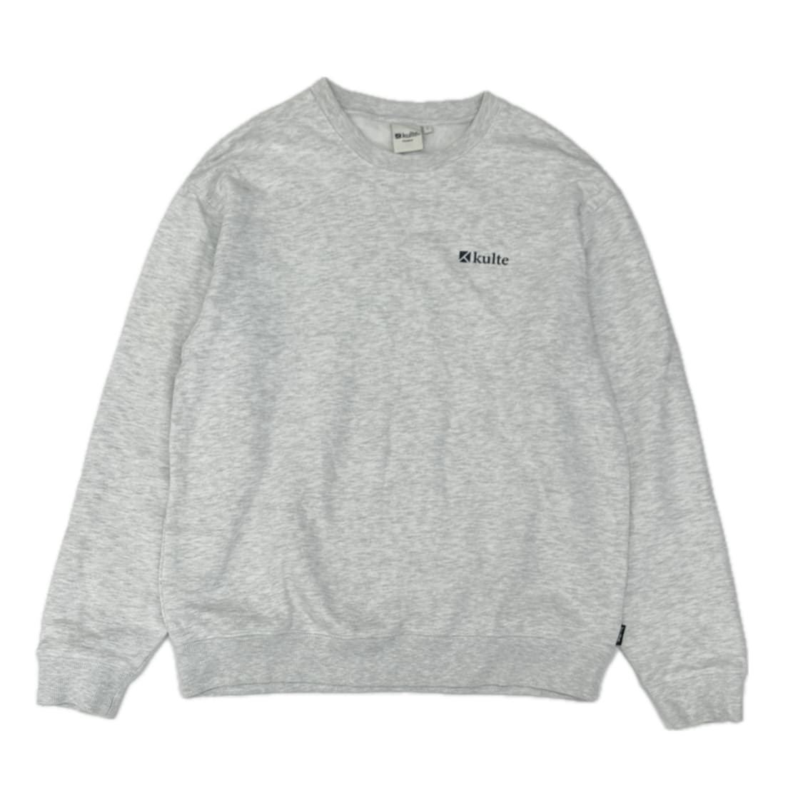 Kult 프린팅 베이직 오버핏 Y2K 백멜란지 남성 맨투맨  상품이미지1