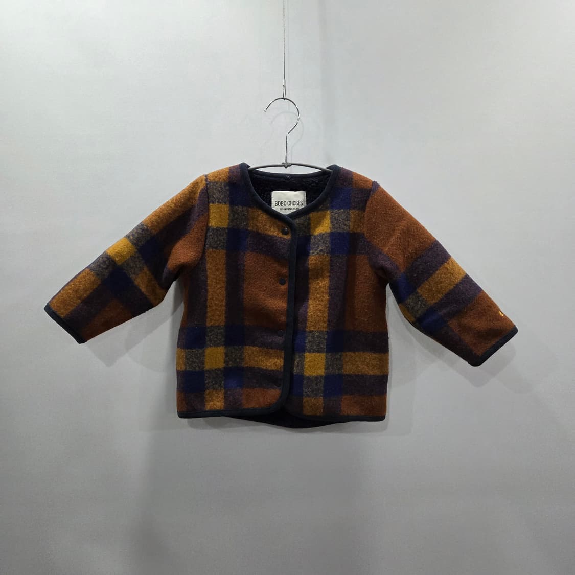 보보쇼즈 키즈 체크 플리스 자켓 18/24M 상품이미지1