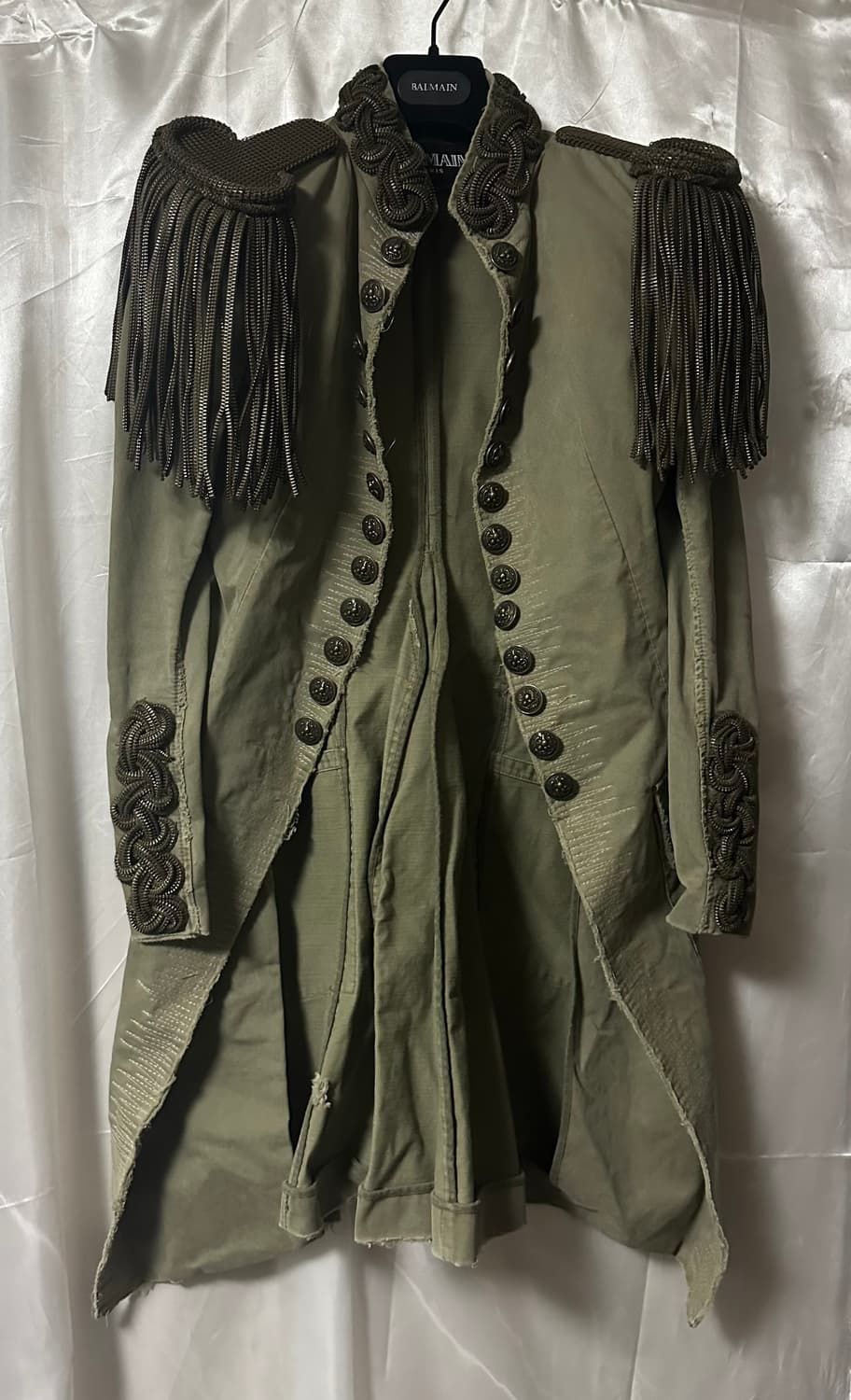 발망 SS10 체인 견장 밀리터리 코트 상품이미지2