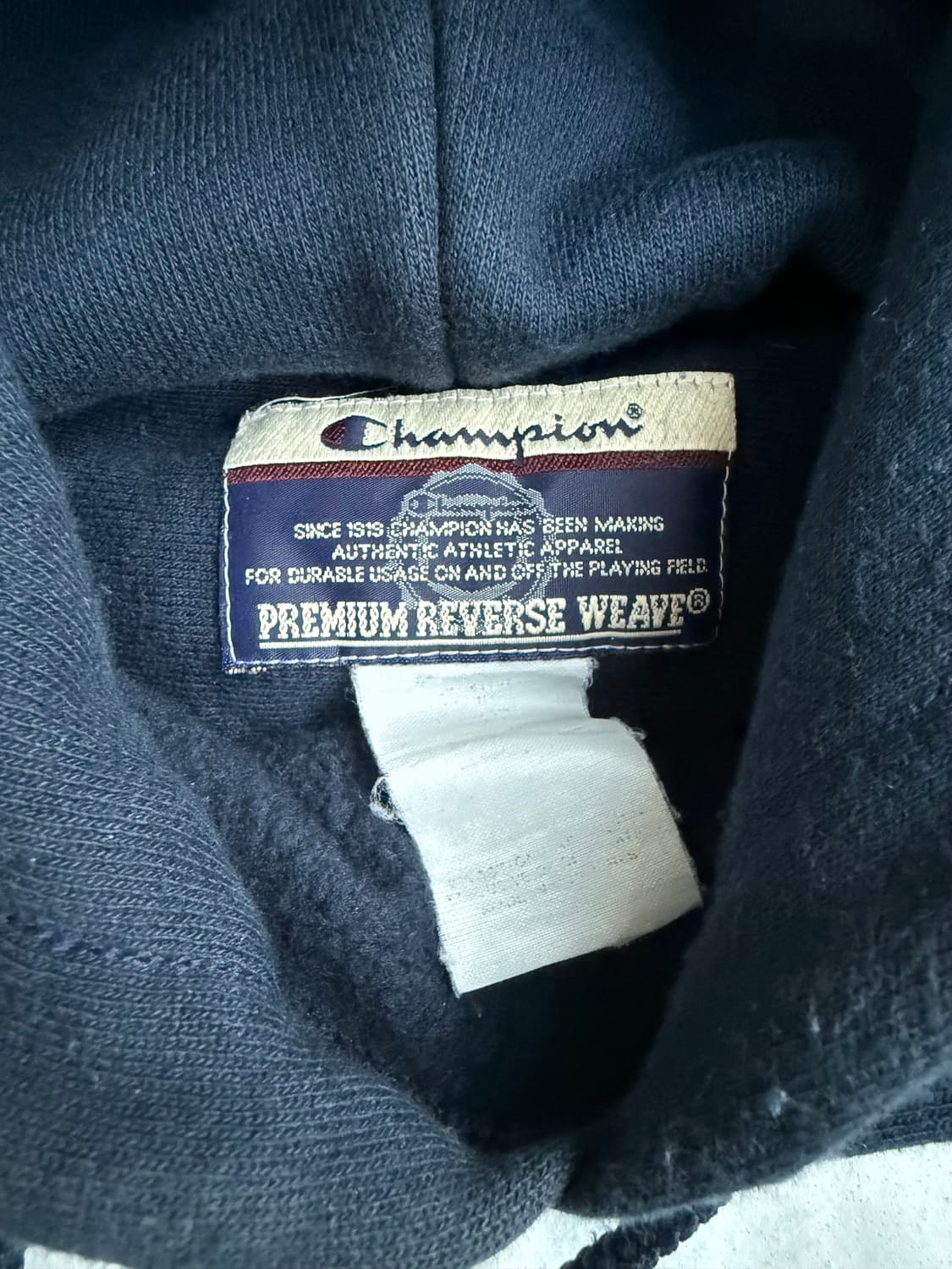 90-00‘s Champion 챔피온 리버스위브 M 로고 후드 상품이미지4