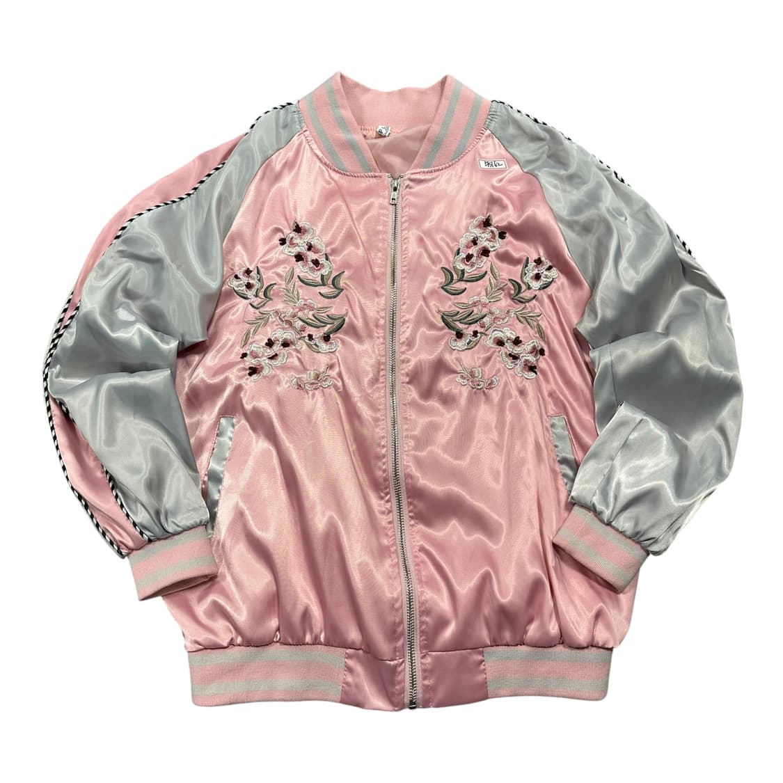 ✨ (바배) 빈티지 꽃자수 핑크 스카쟌 자켓 상품이미지2