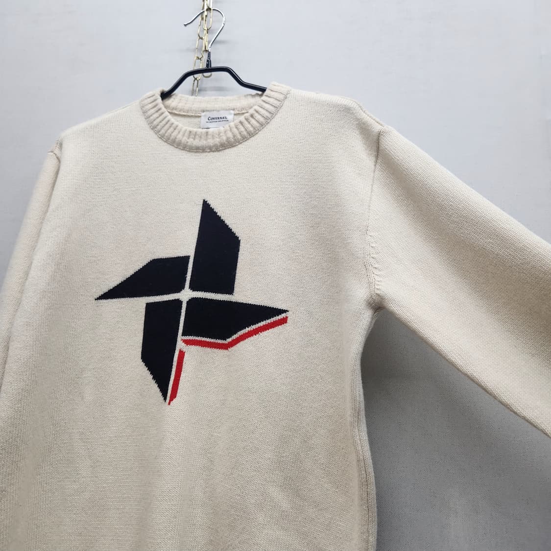 커버낫 스트릿 디자인 울혼방 니트 M(L) 상품이미지3