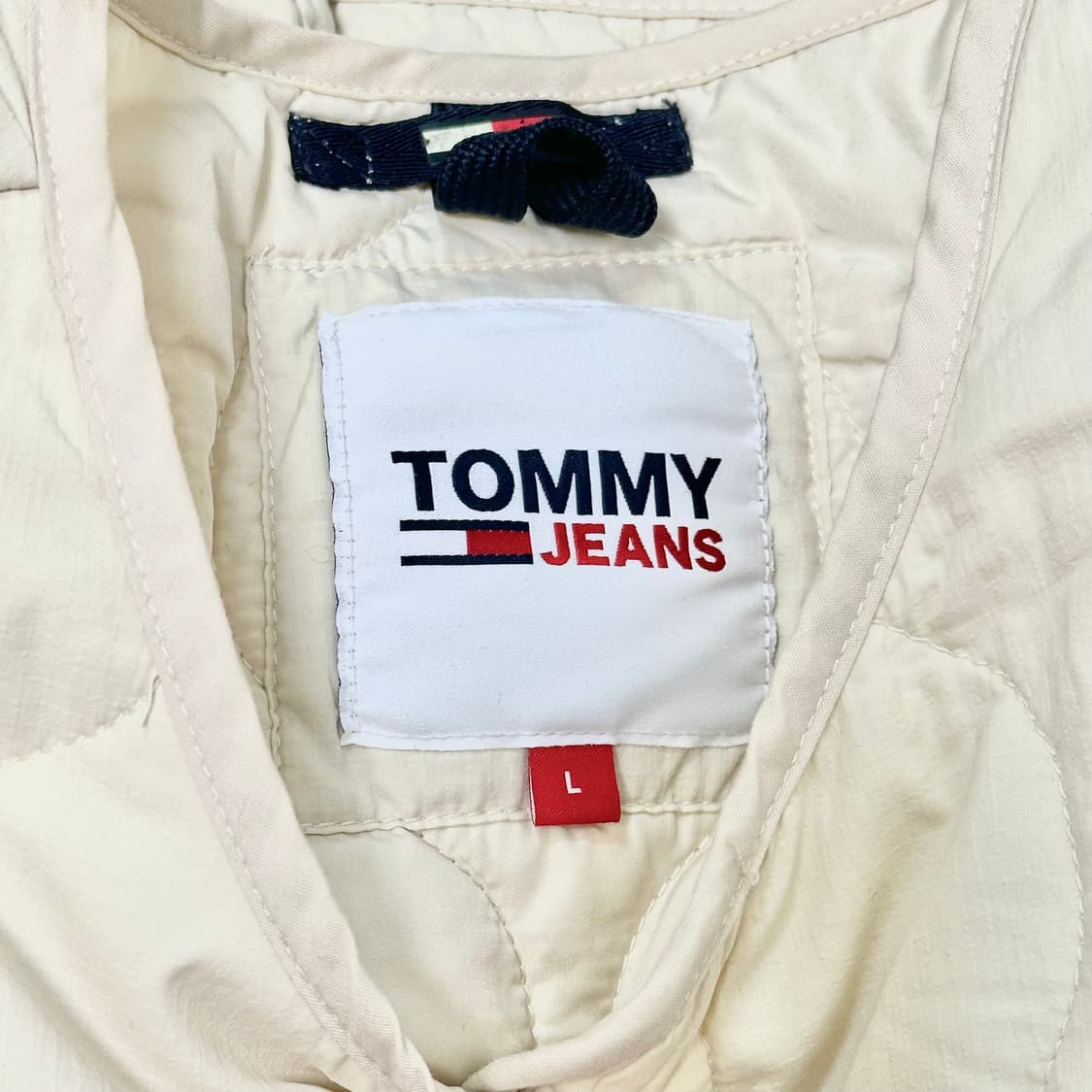 타미진스 여성 퀄팅 경량 자켓 크림 L 상품이미지3