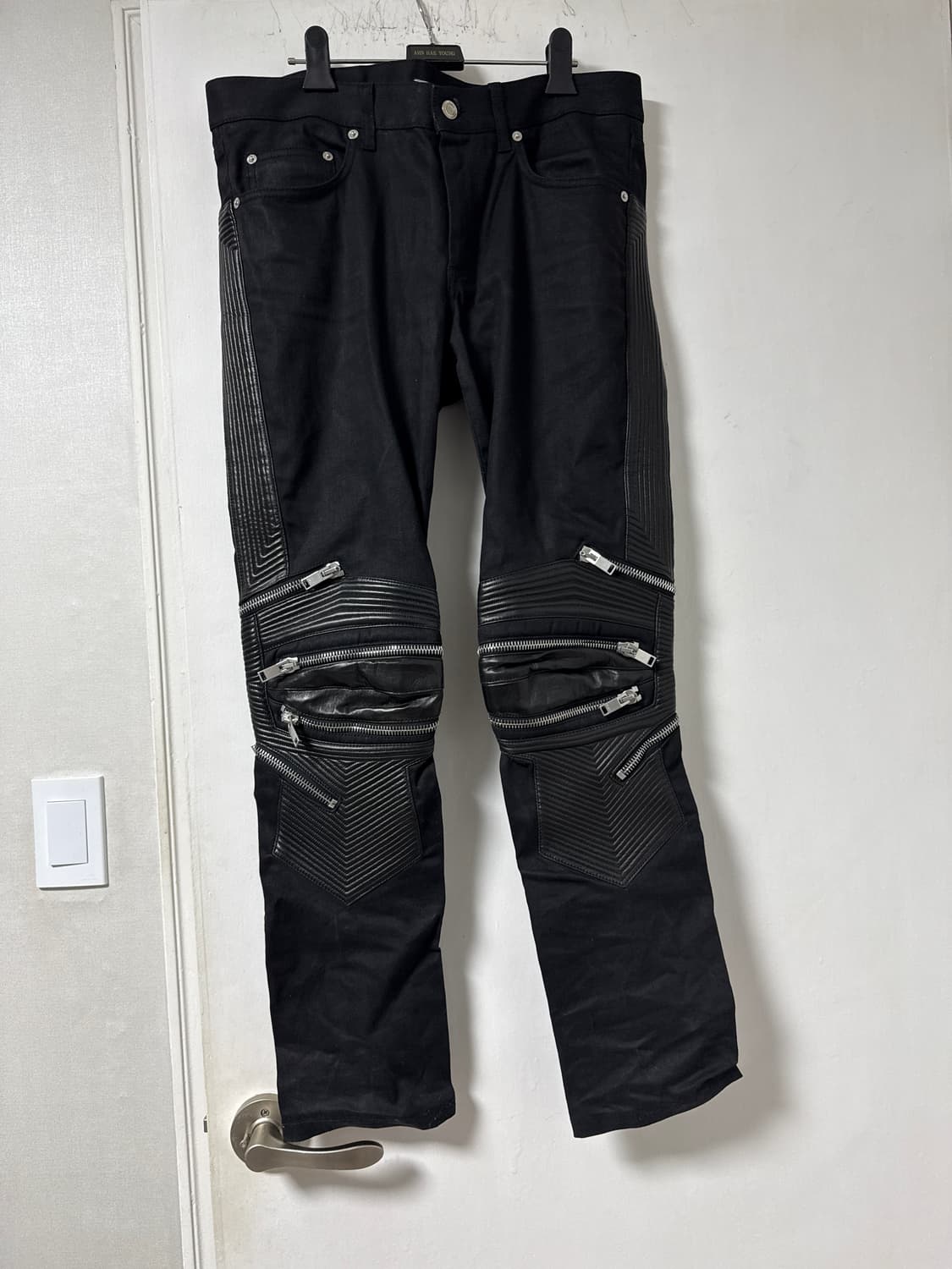 생로랑 레더페널진 33 밑단길이 수선된제품 상품이미지2