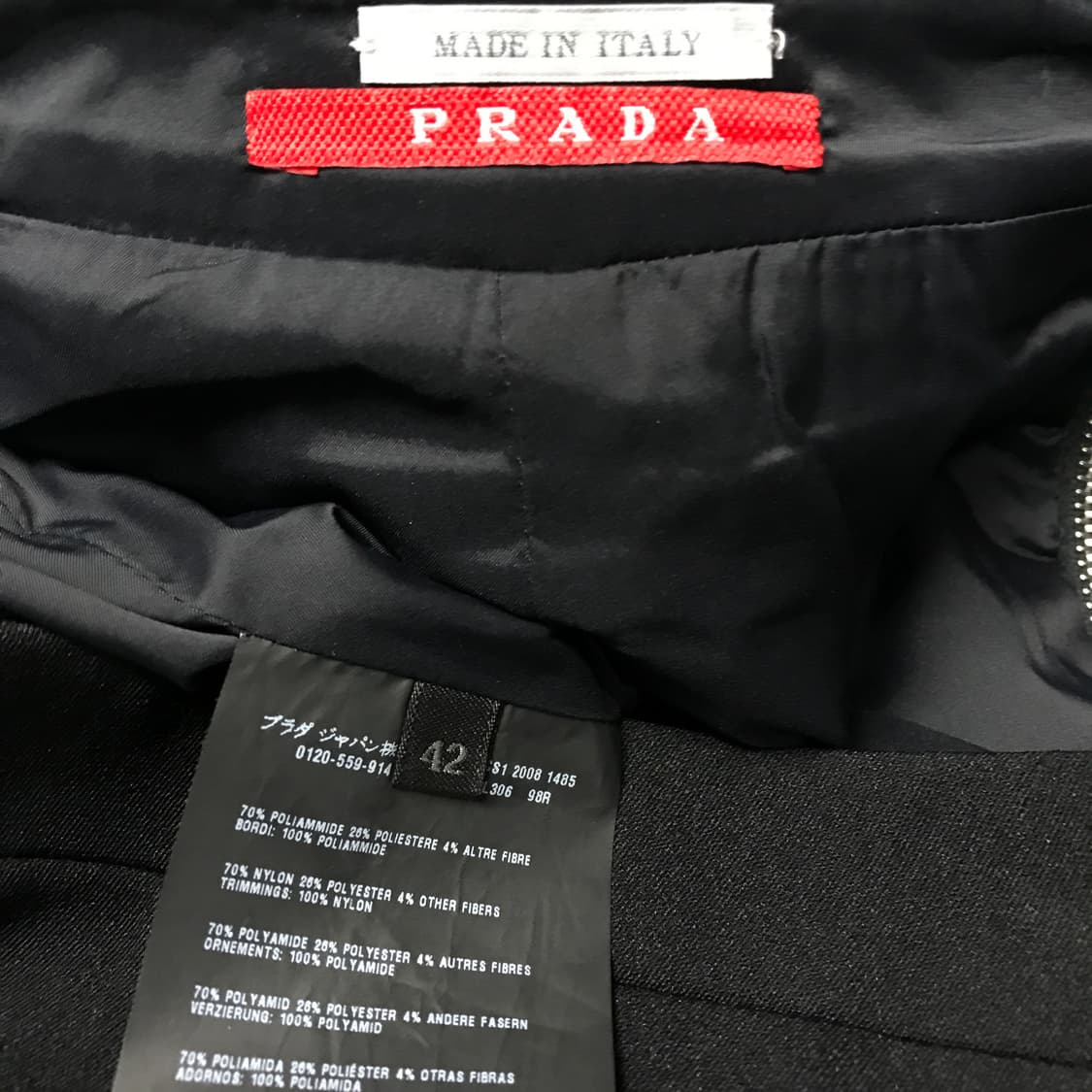프라다 스포츠 블랙 스커트 42(W) 상품이미지7