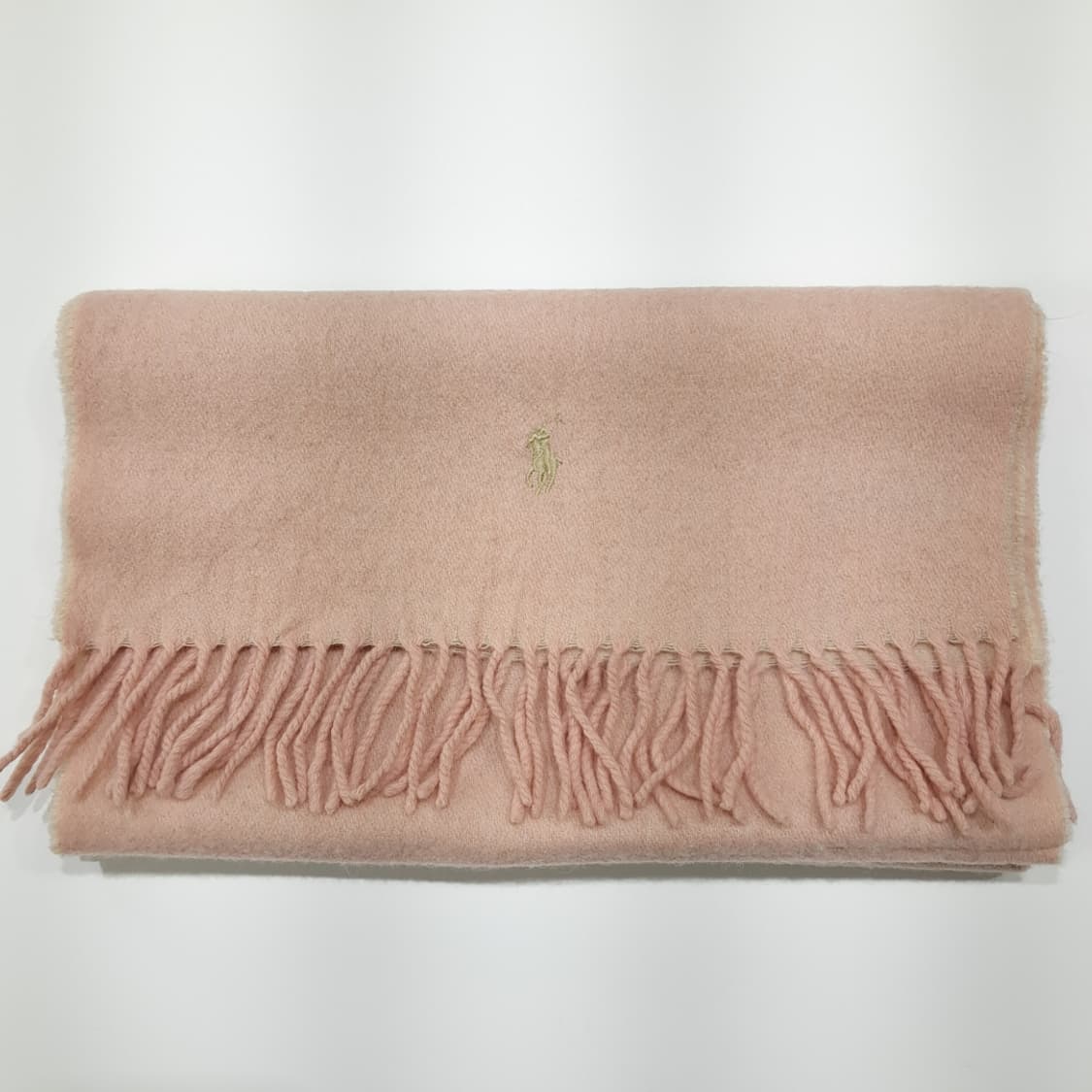 MX614 폴로 00s 이태리판 울 솔리드 라이트핑크 머플러 목도리 상품이미지7