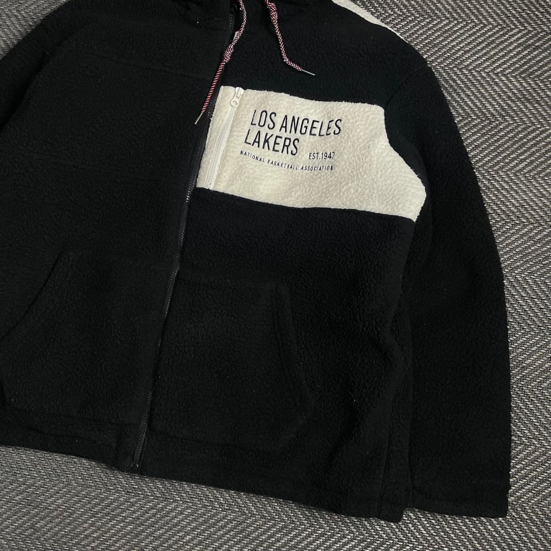 NBA LA레이커스 빅로고 리버시블 플리스 후드 자켓y 4931 상품이미지4
