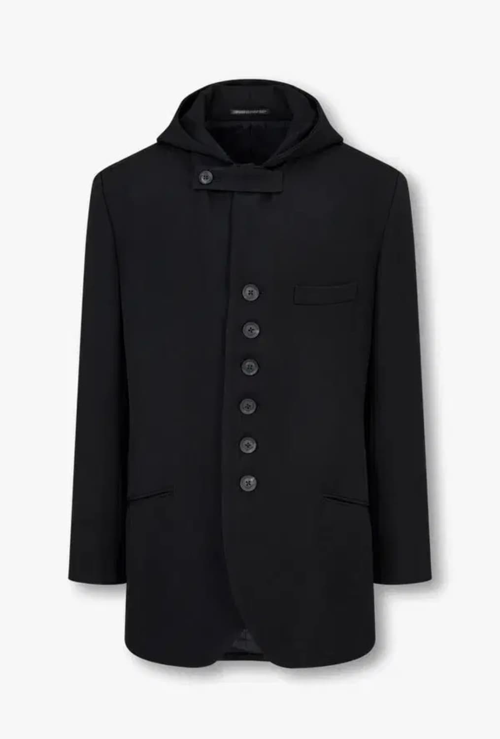 요지 야마모토 뿌르옴므 개버딘 울 후드 자켓 상품이미지6