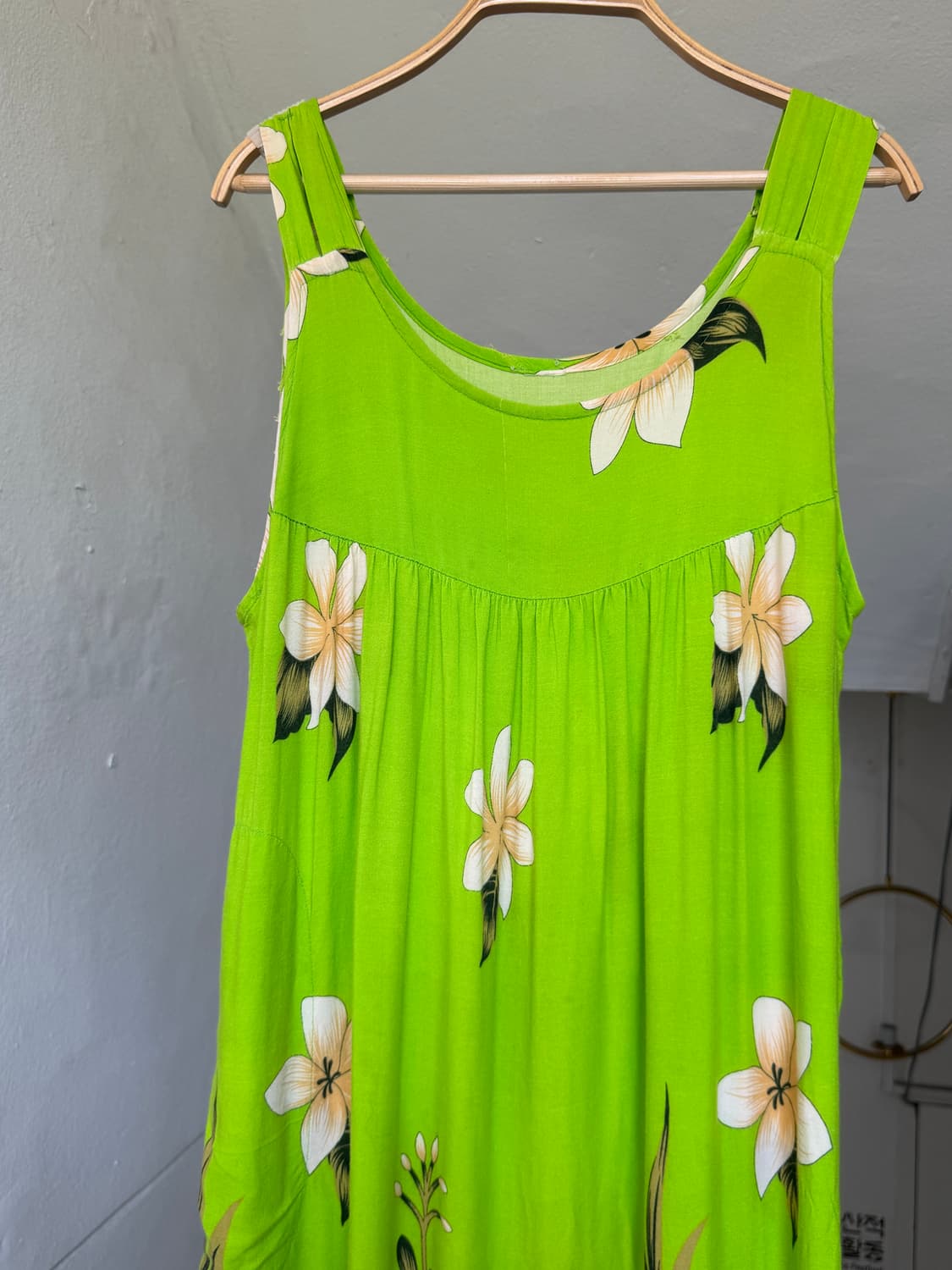 하와이안 패턴 박시 롱 원피스 상품이미지2