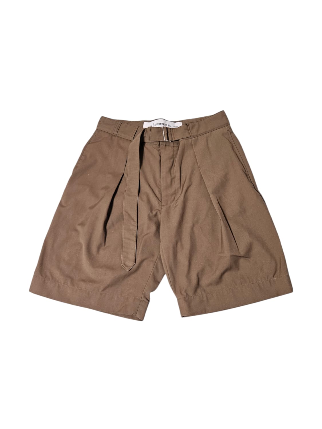 유니폼브릿지 벨티드 원턱 쇼츠 L 상품이미지1