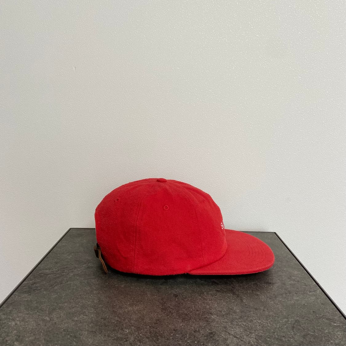 슈프림 클래식 로고 워시드 린트 레드 볼캡 모자 6패널 캡 상품이미지3