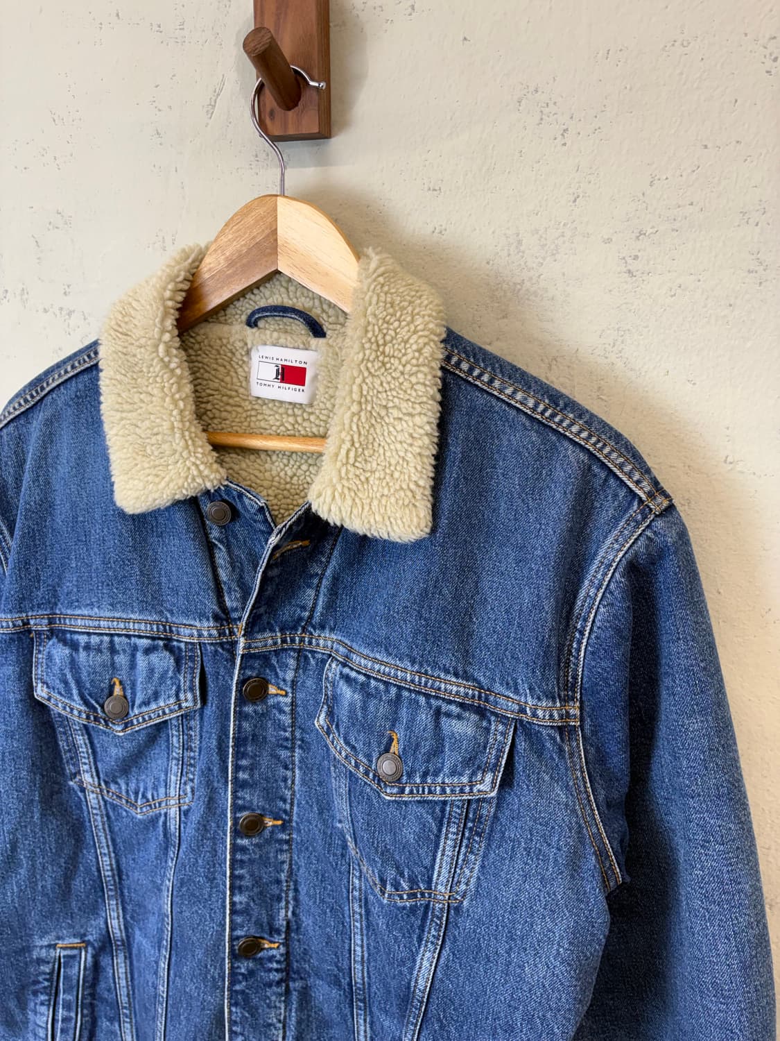 타미힐피거 루이스해밀턴 양털 쉐르파 데님 자켓 상품이미지5