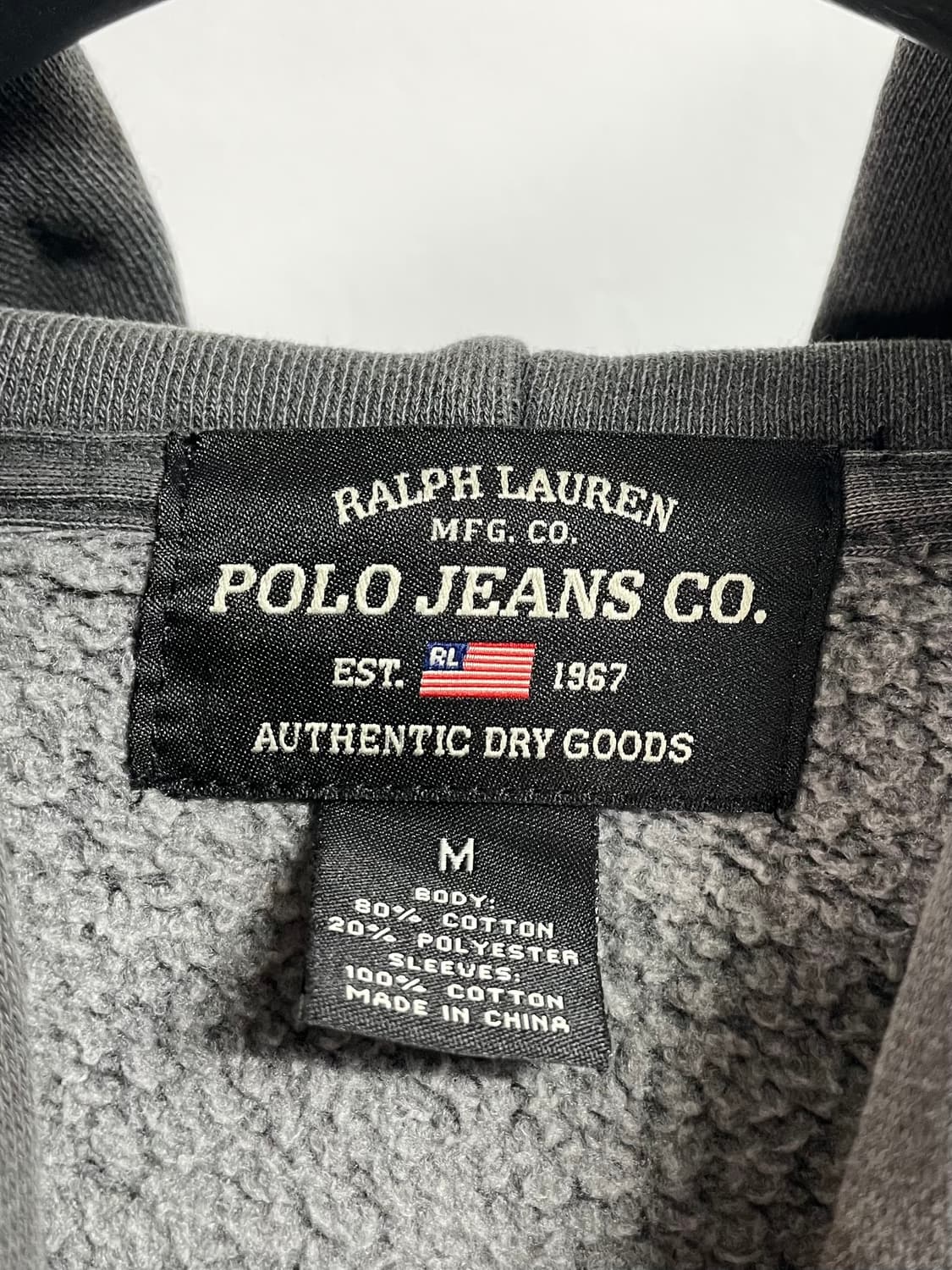 폴로 진스 다크그레이 워싱 후드집업 (on.398)   상품이미지7