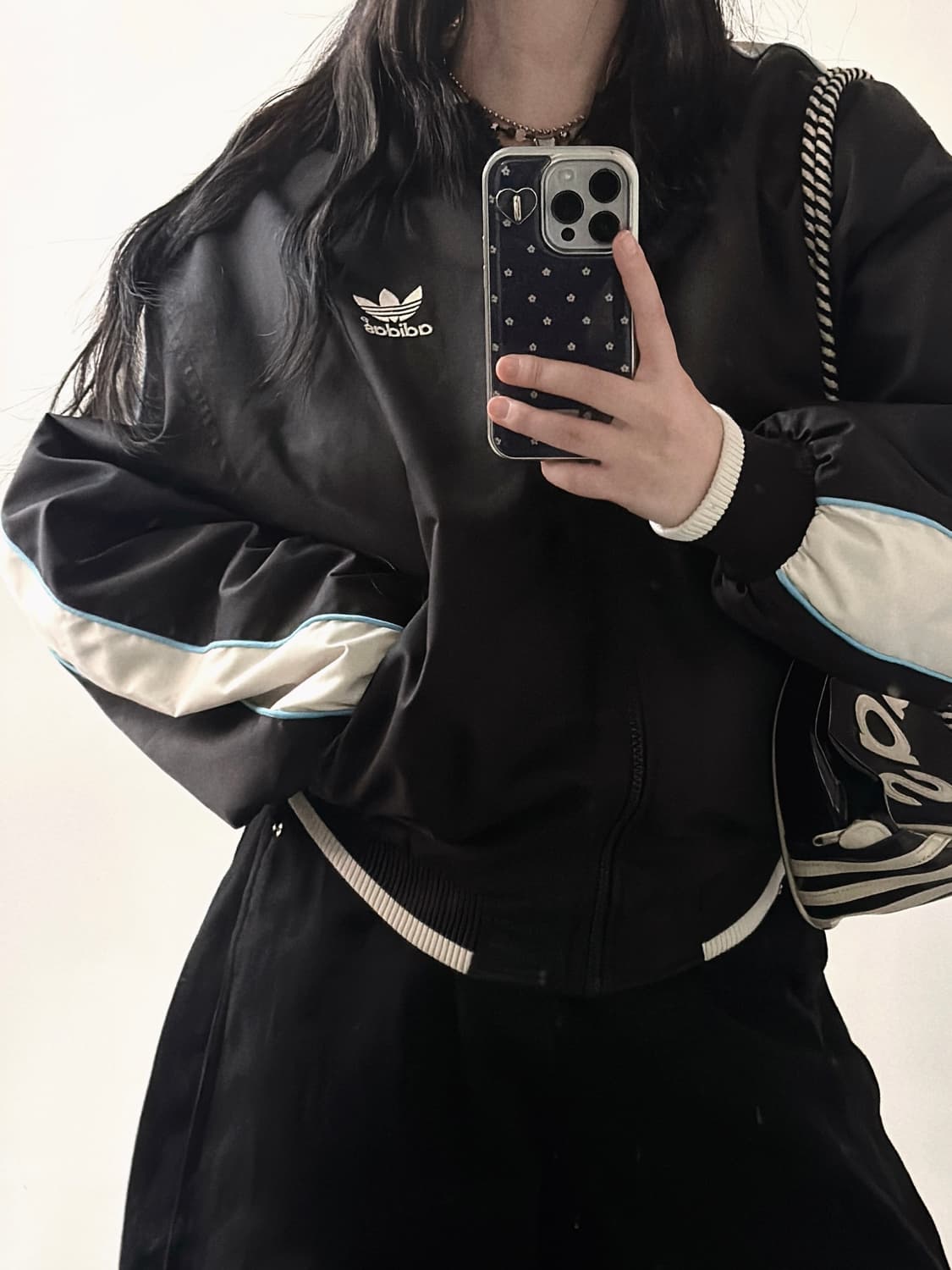 아디다스 00s 배색 봄버 자켓  상품이미지1