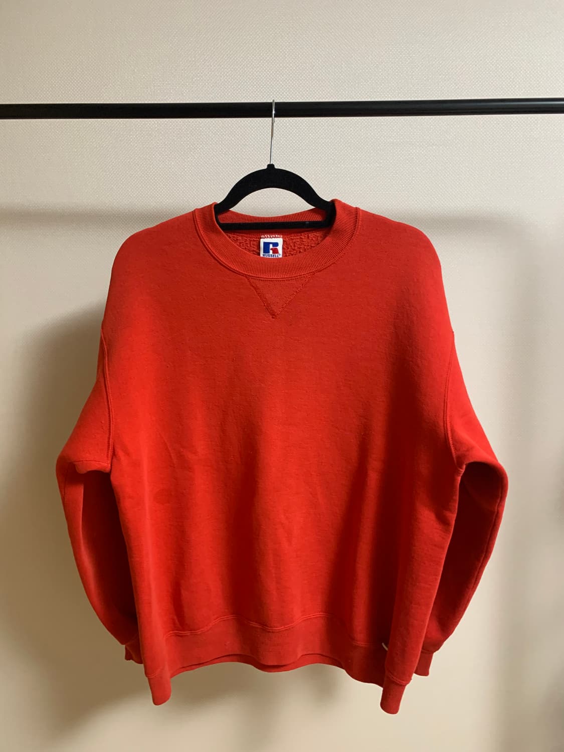 빈티지 90s USA 러셀 레드 스웻셔츠 상품이미지1
