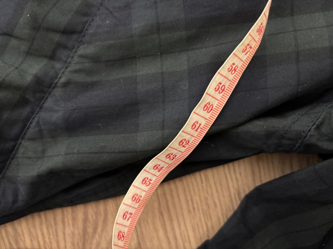 파르티멘토 야상 타탄체크 피쉬테일 롱야상 남여공용mL 상품이미지5