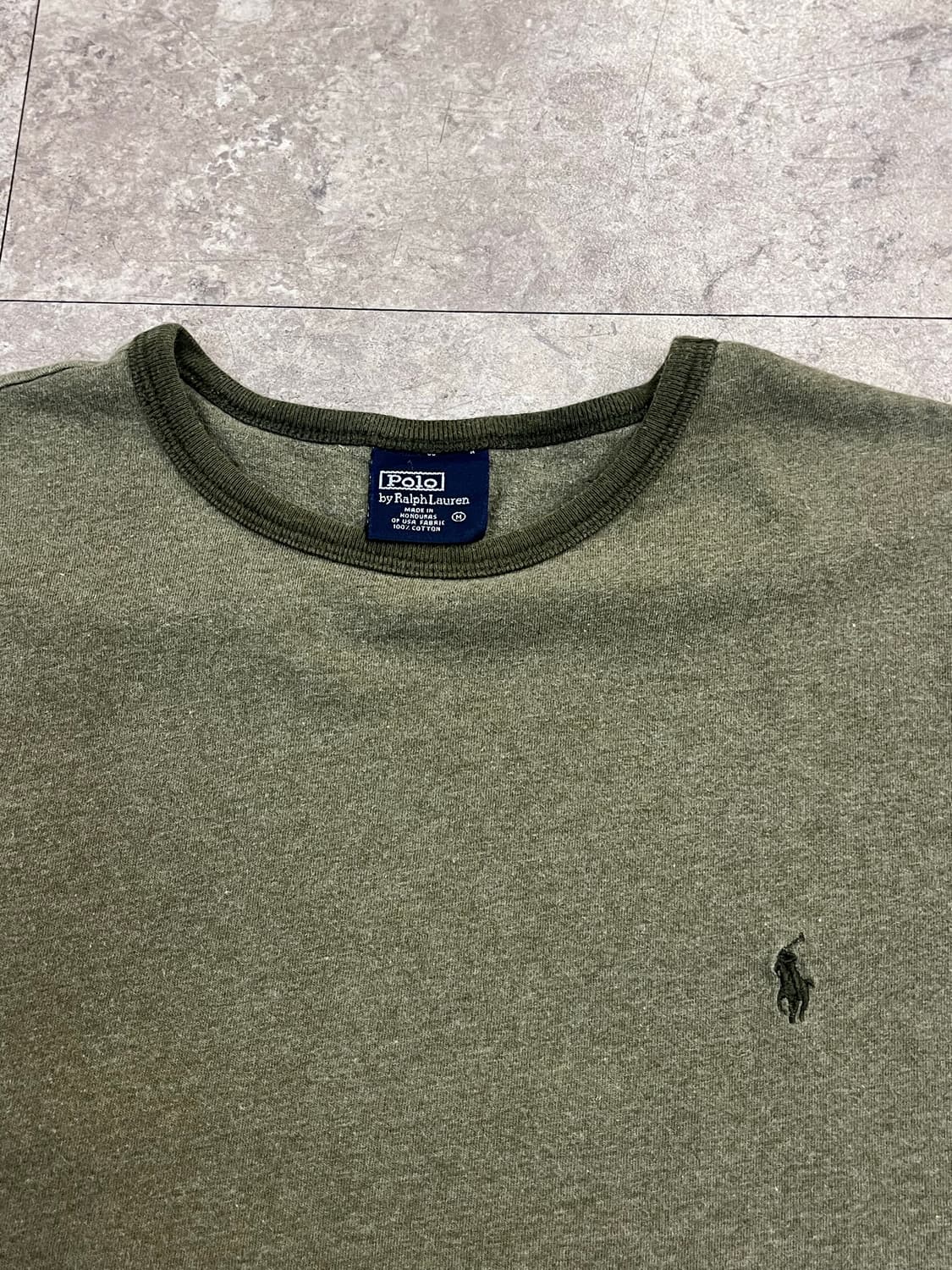 폴로 랄프로렌 라운드넥 반팔티 카키 M #csz3830 상품이미지5