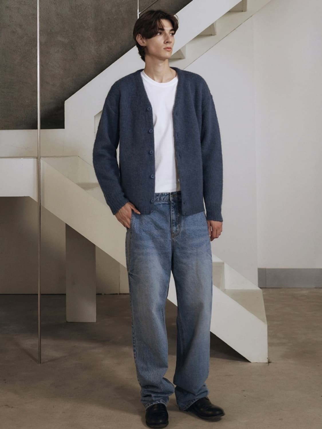 (새상품) 아르반 / 스트럭처드 데님 팬츠 (라이트인디고, 2 size) 상품이미지2