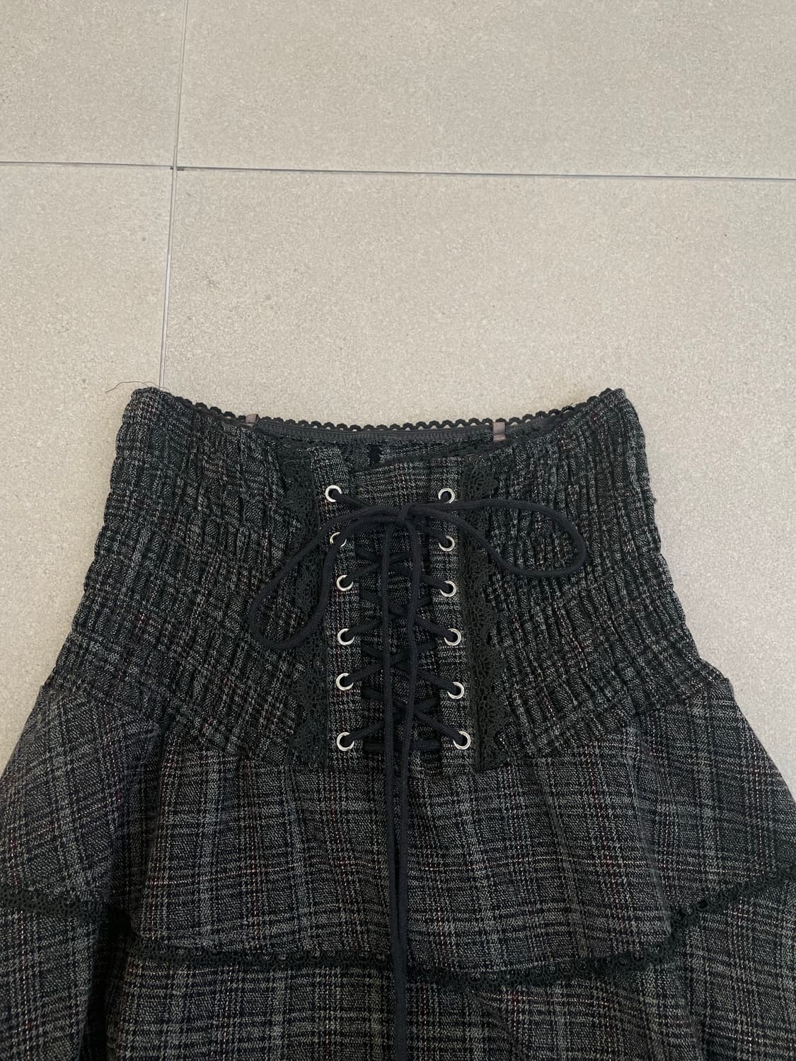 오즈온 아일렛 레이스 스커트 상품이미지2