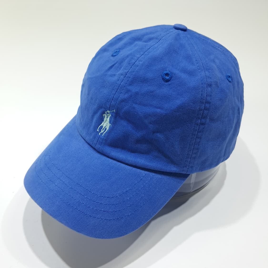 CL620 폴로 코튼 포니자수 로열블루 볼캡 모자 상품이미지2